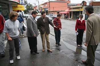 Prefeito visita obras na zona Sul da cidade