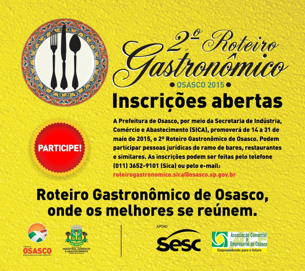 2º Roteiro Gastronômico de Osasco